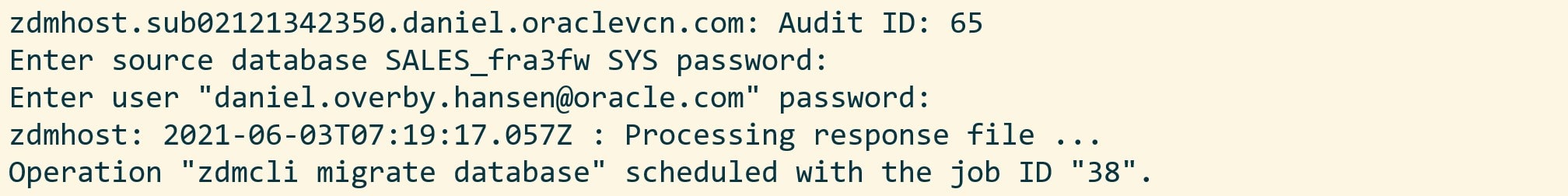 When using OCI oject storage this is NOT your user password, but an auth token