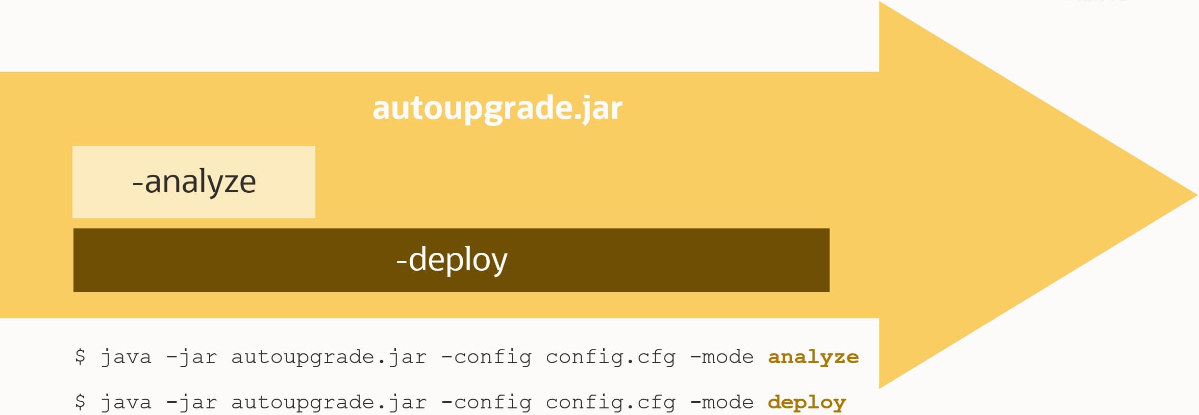 Best practice is to use AutoUpgrade in deploy mode